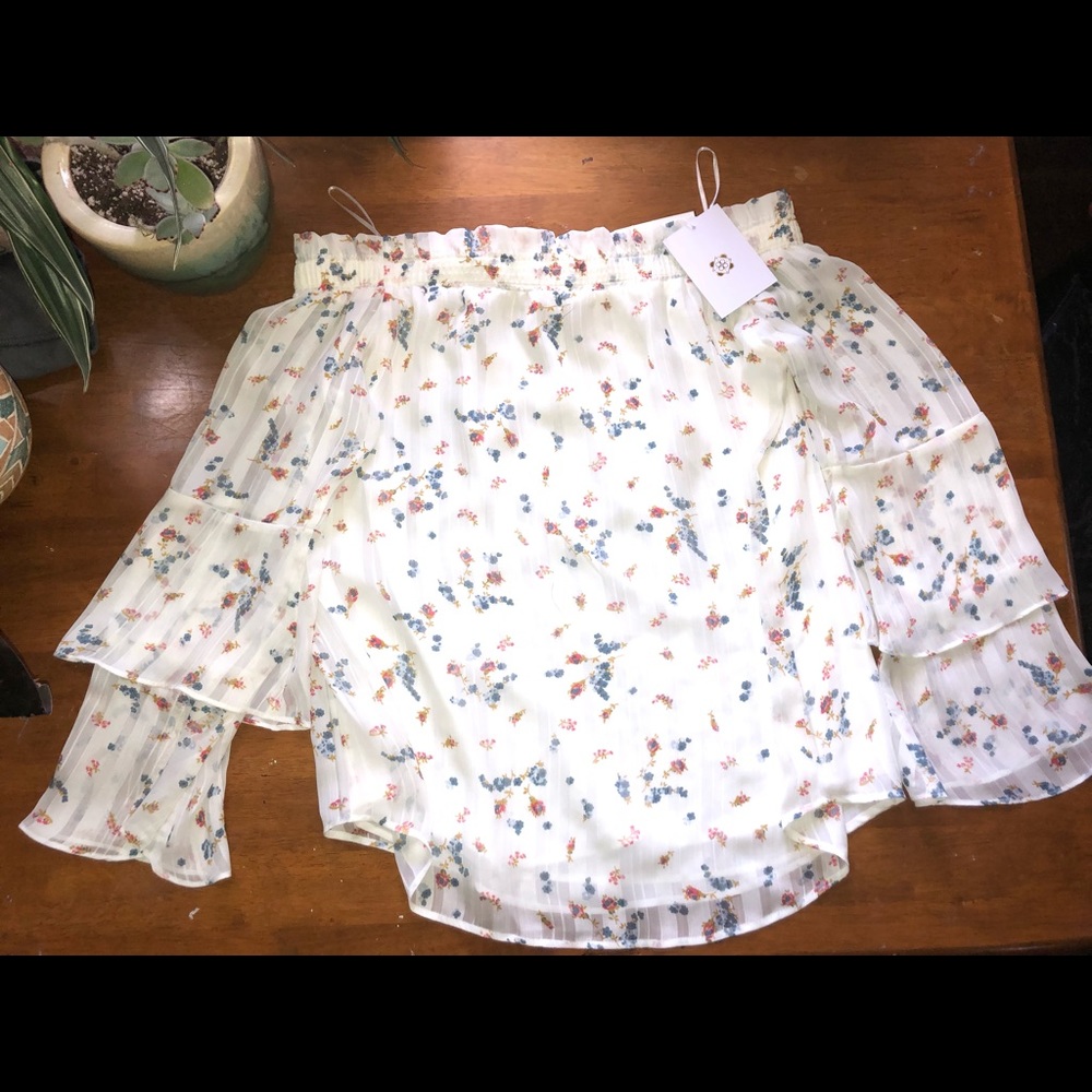 Wayf ivory blouse